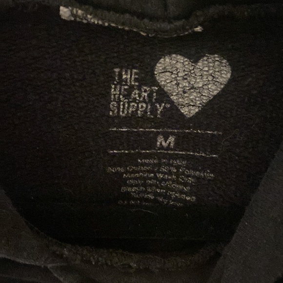 The Heart Supply Black Heart Hoodie - Picture 3 of 3